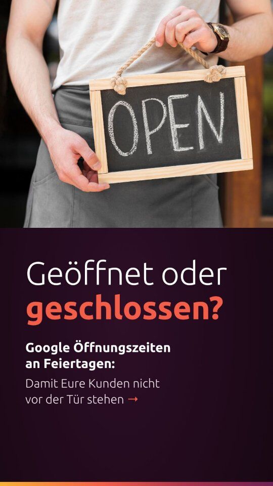 Instagram-Beitrag von profiMedien: Geöffnet oder geschlossen? Diese Frage stellen sich Eure Kunden an den Feiertagen und sie fragen nicht Euch, …