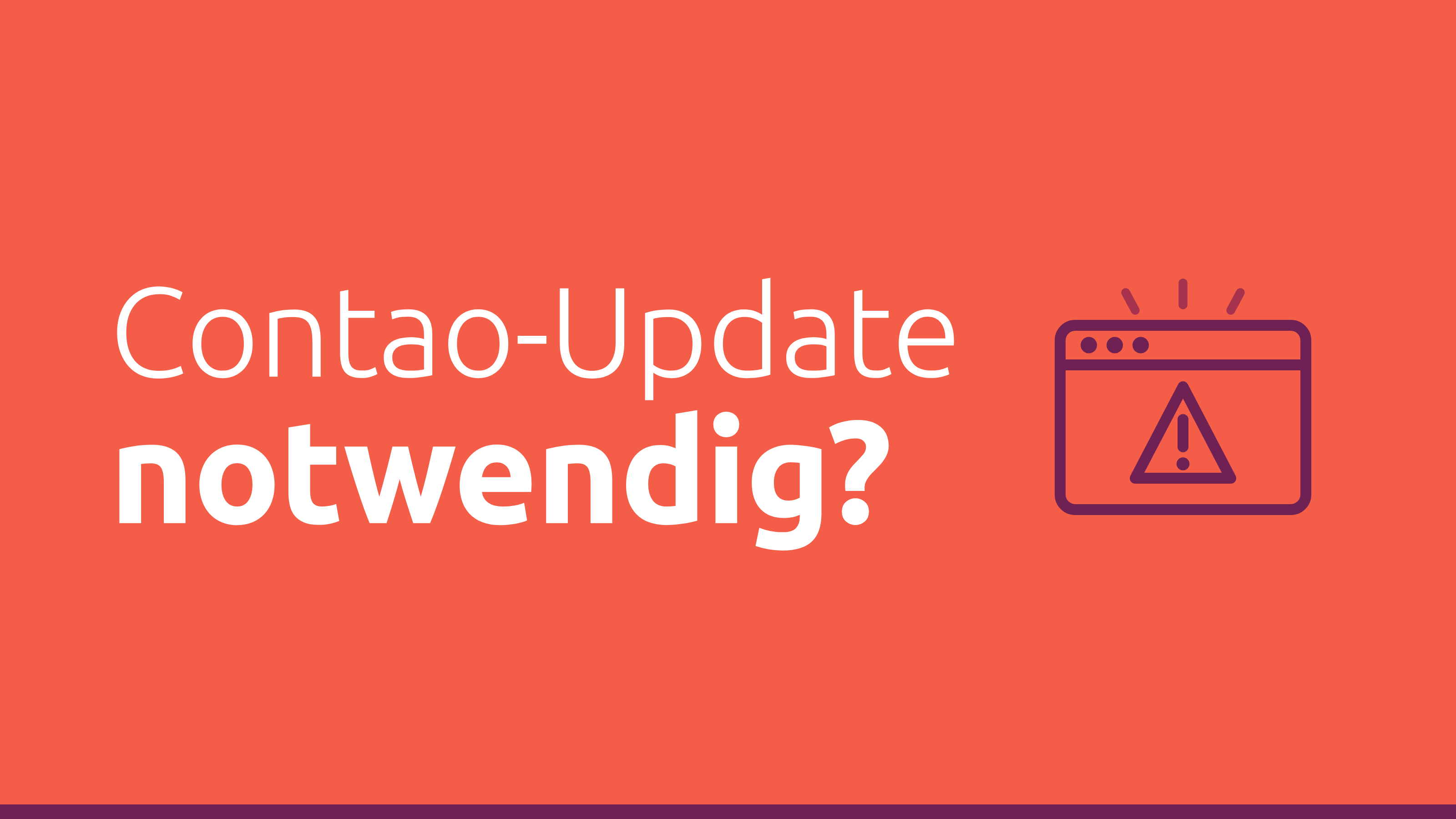 Contao-Updates: Läuft Ihre Website noch auf einer sicheren Version?