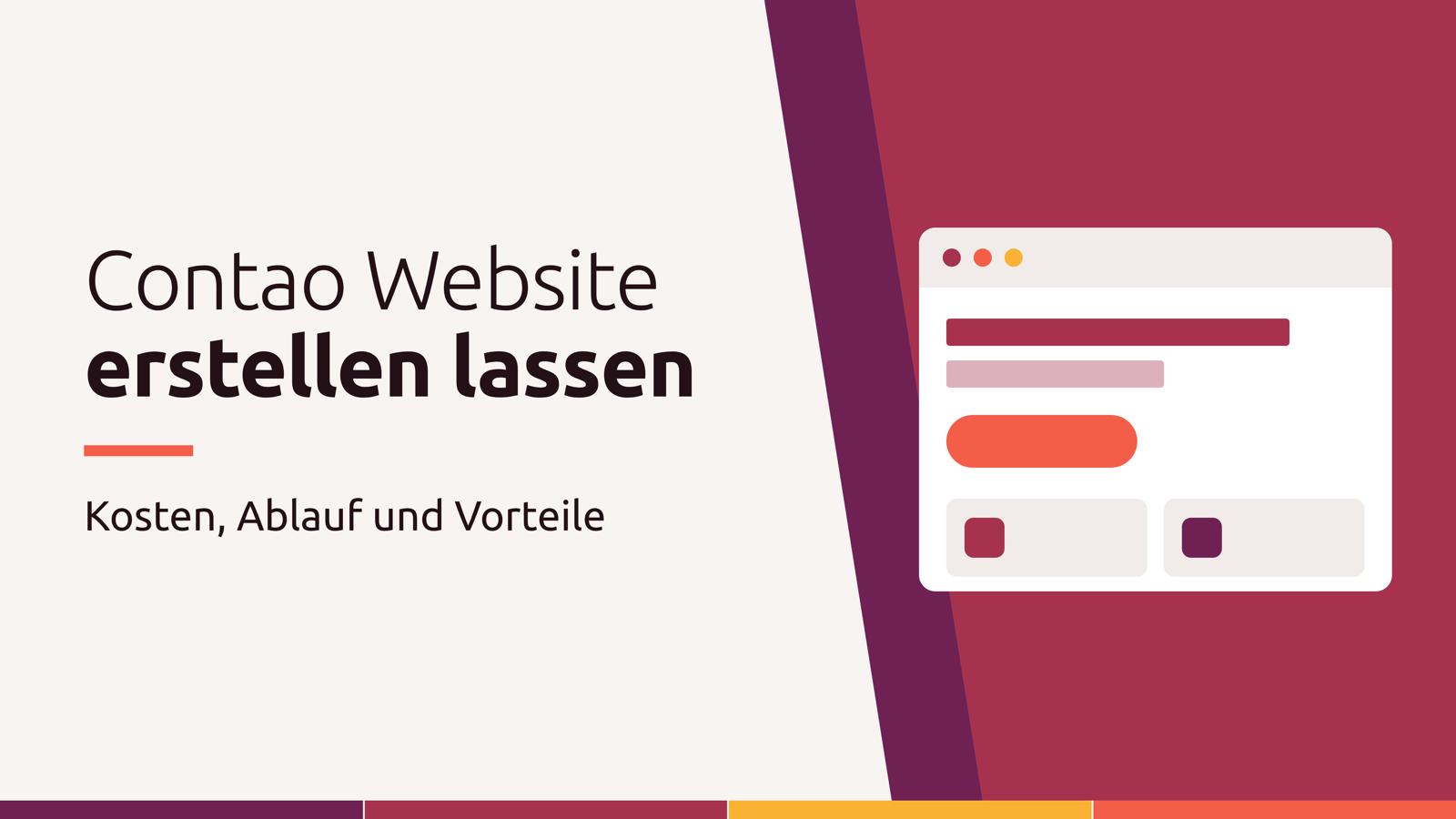 Contao Website erstellen lassen – Kosten, Ablauf & Vorteile