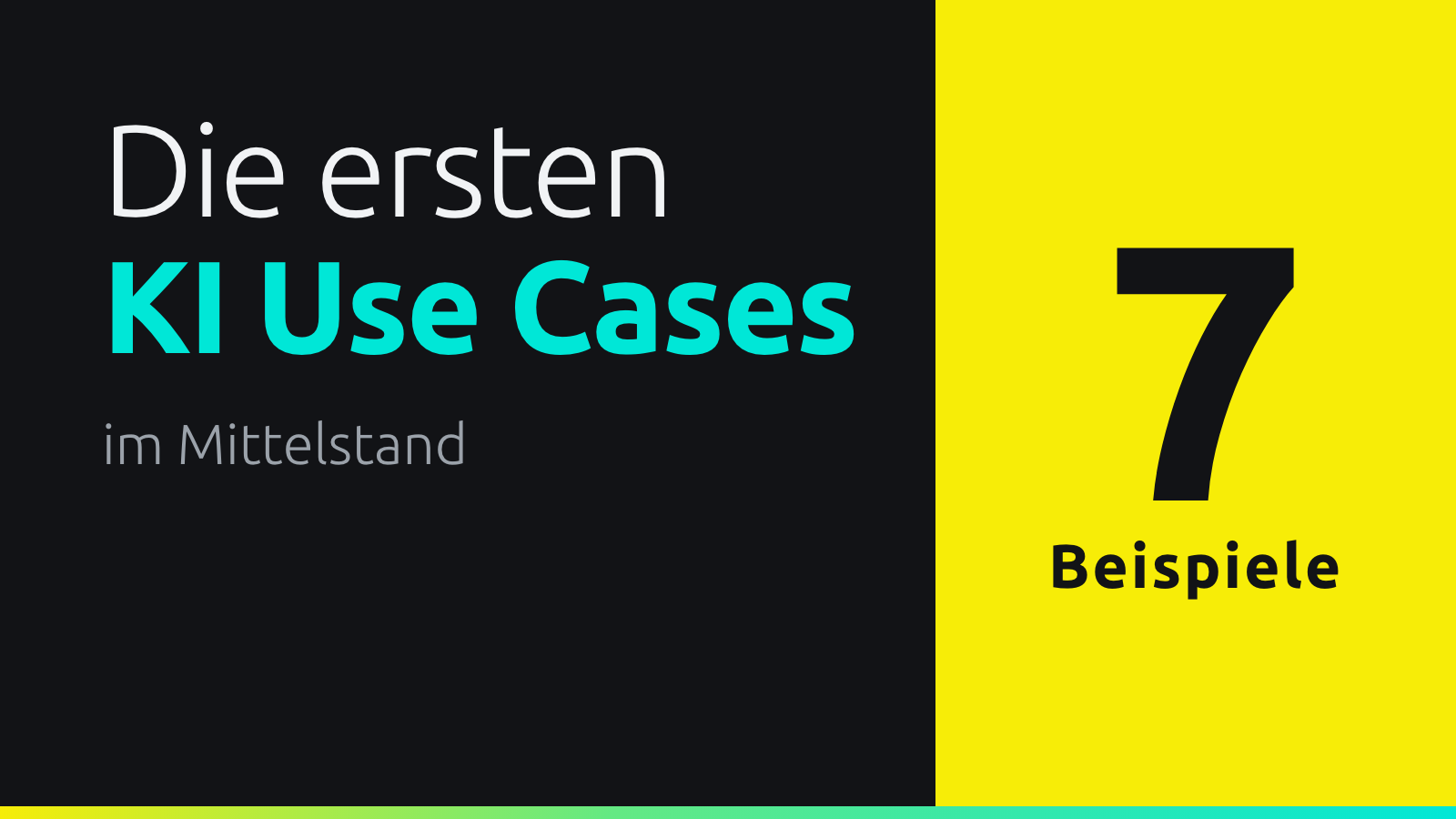 KI im Mittelstand: Wo lohnen sich die ersten Use Cases?