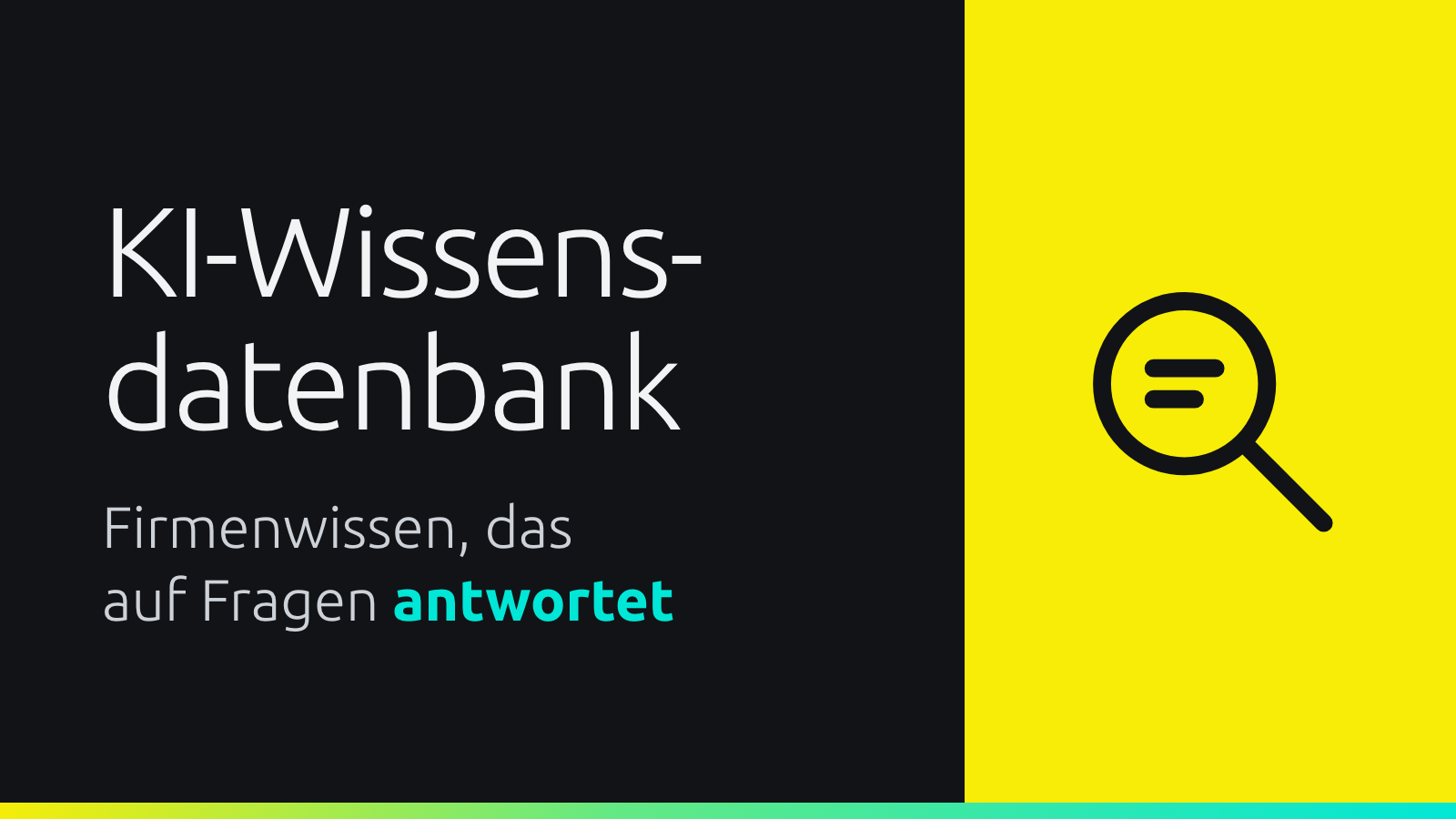 KI-Wissensdatenbank für Unternehmen: Wo finde ich das nochmal? Ihre KI weiß es.