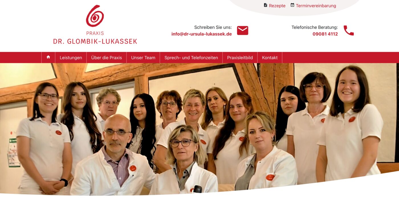 Referenz Neuer Anstrich für die Praxiswebseite