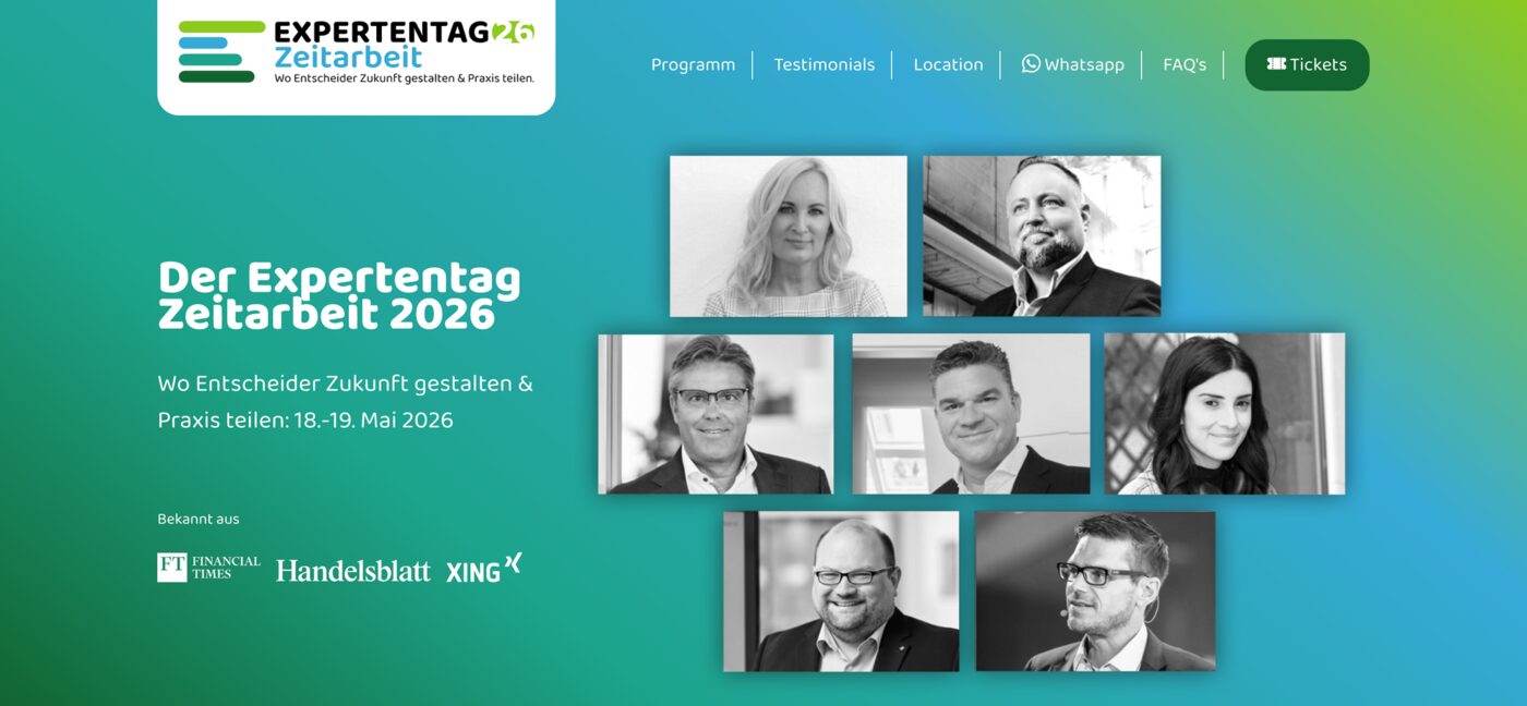Referenz Veranstaltungs-Webseite mit Ticketing
