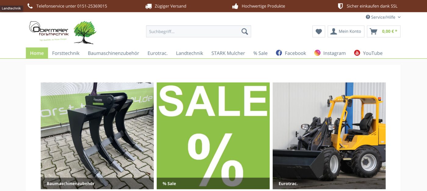 Referenz Betreuung des Shopware Shops