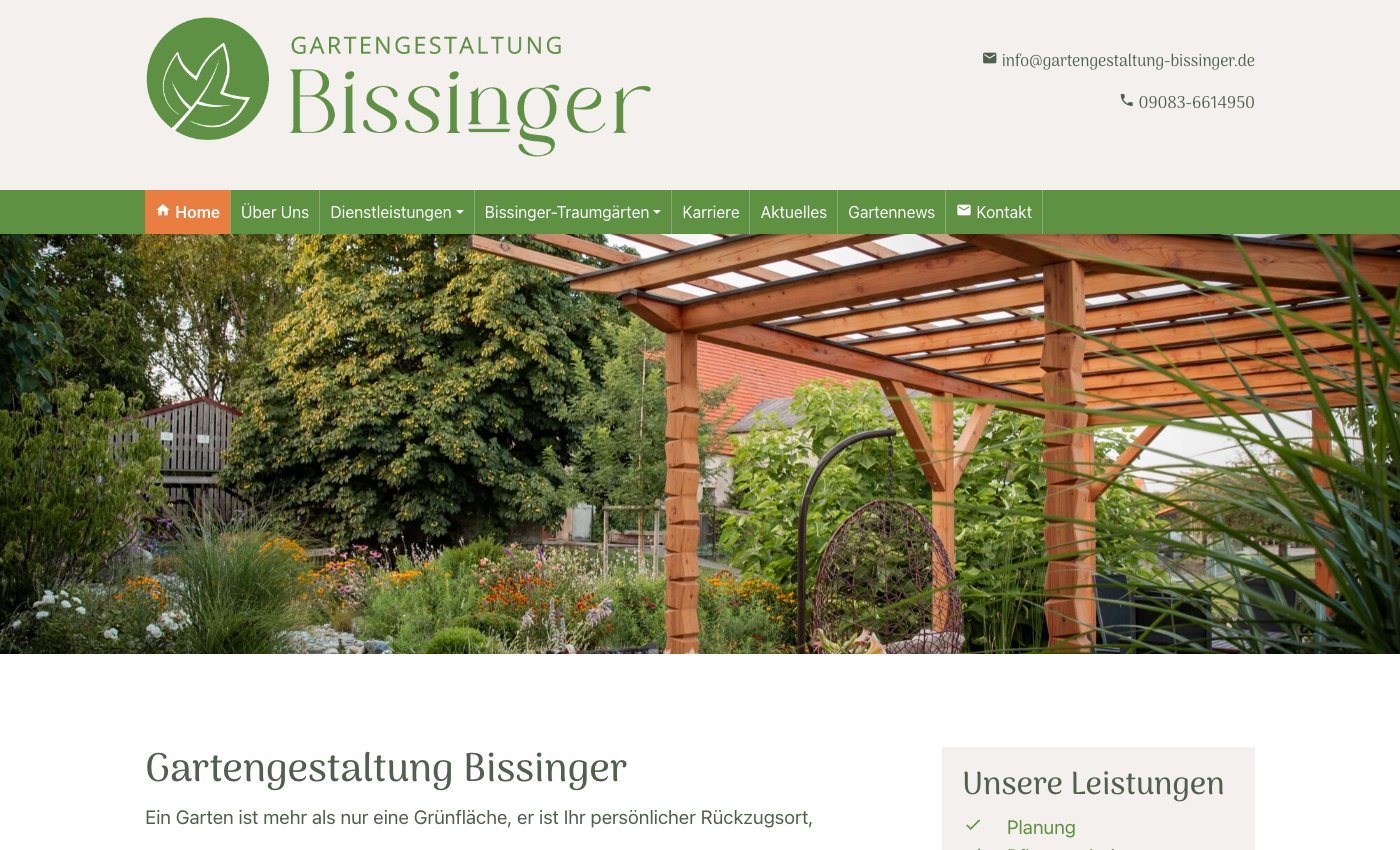Referenz Webseite mit digitalem Produktportfolio