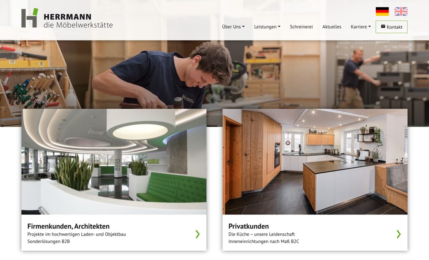 Referenz B2B und B2C in einem Konzept vereint