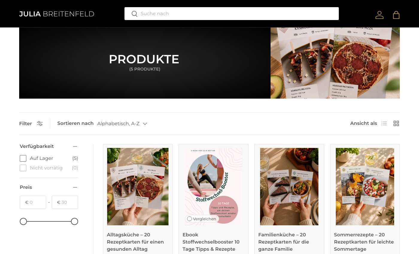 Referenz Shopify Shop in aktualisierter CI