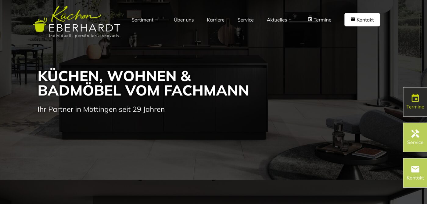 Referenz Redesign nach Firmenübernahme