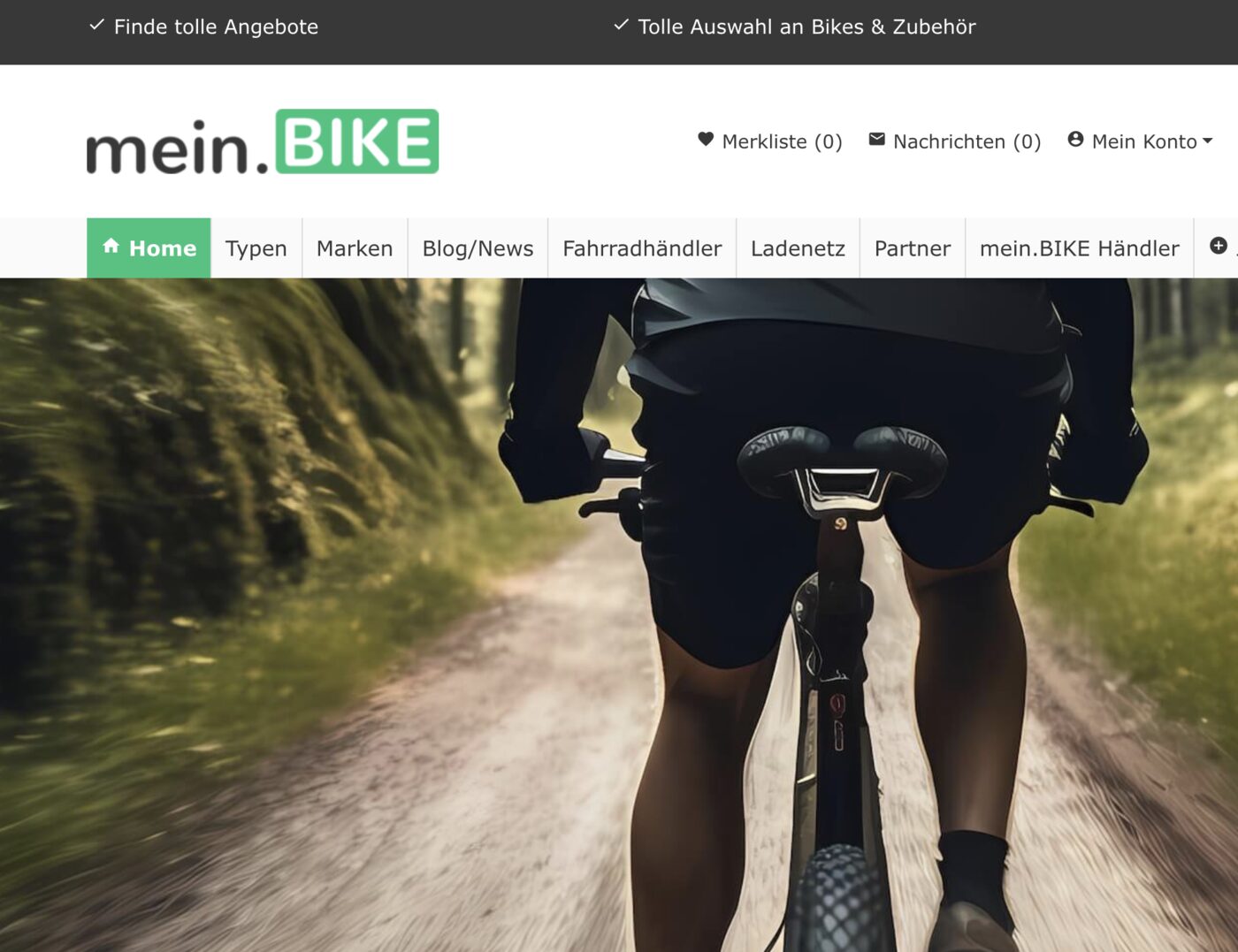 Referenz Onlinemarktplatze für Fahrräder