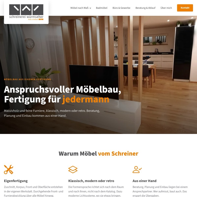 Referenz Schreinerei Würmseher