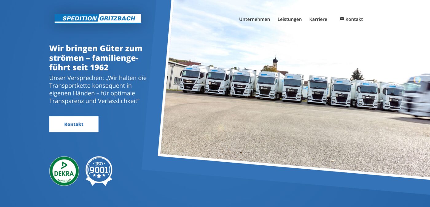 Referenz Frische Webseite mit neuen Bildern und CI