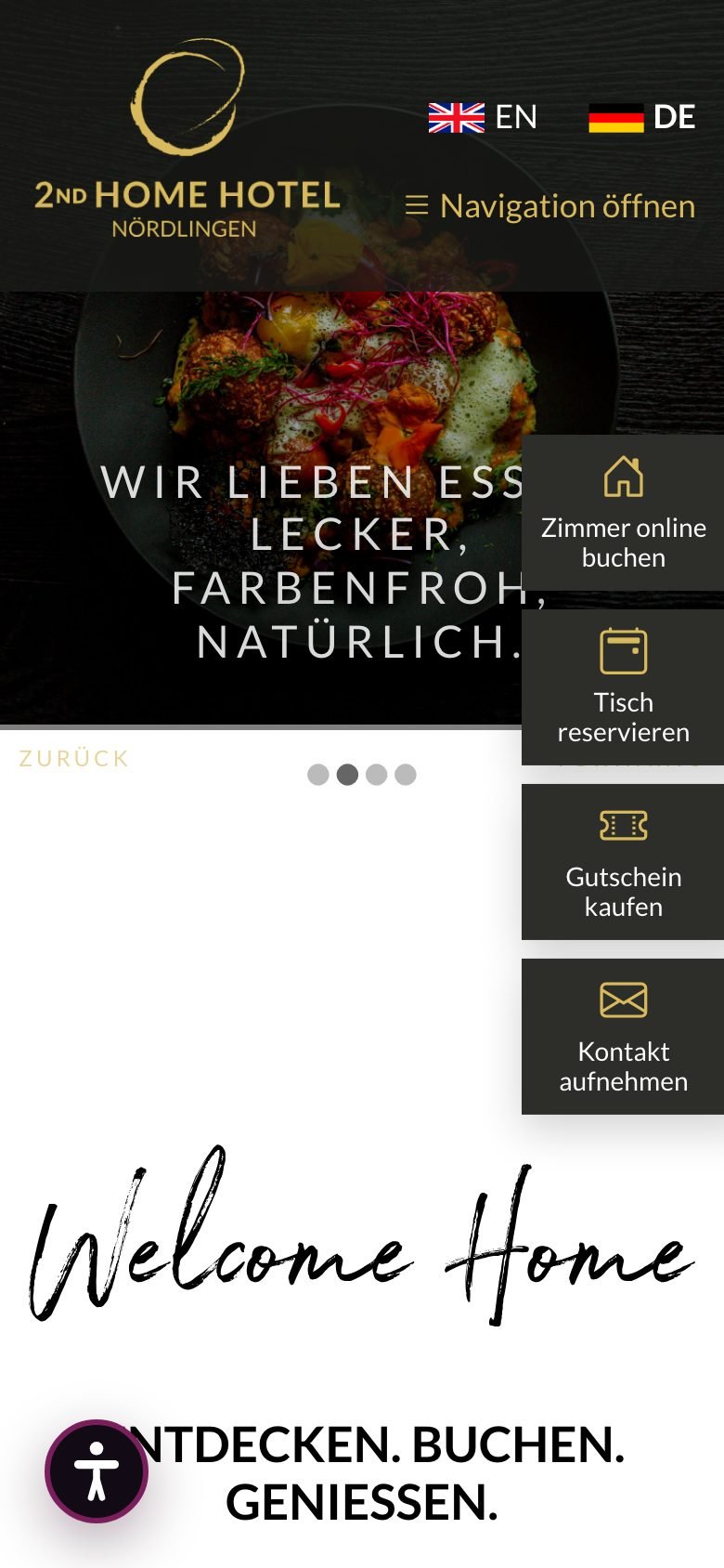 Ansicht am Telefon