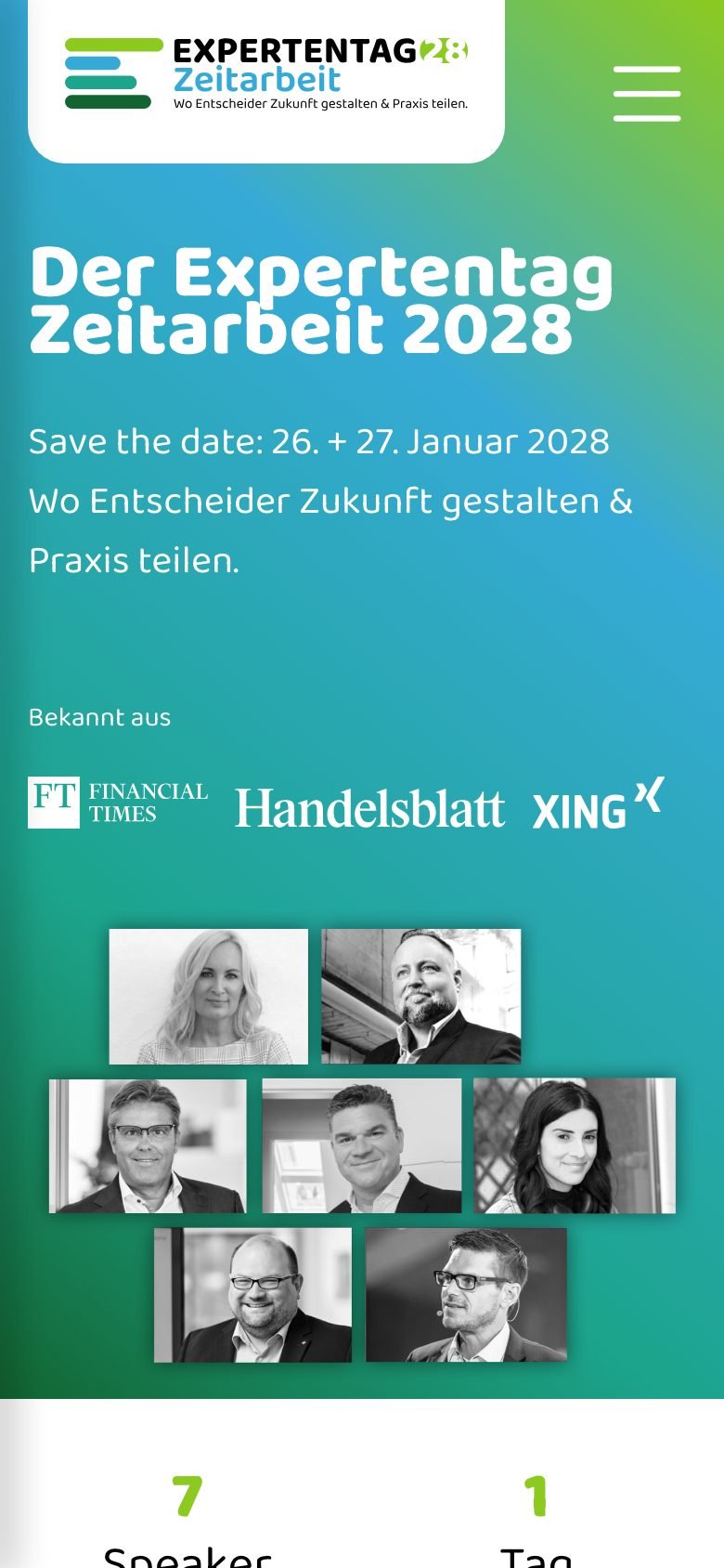 Ansicht am Telefon
