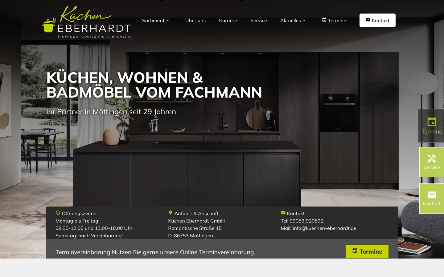 Ansicht am Rechner