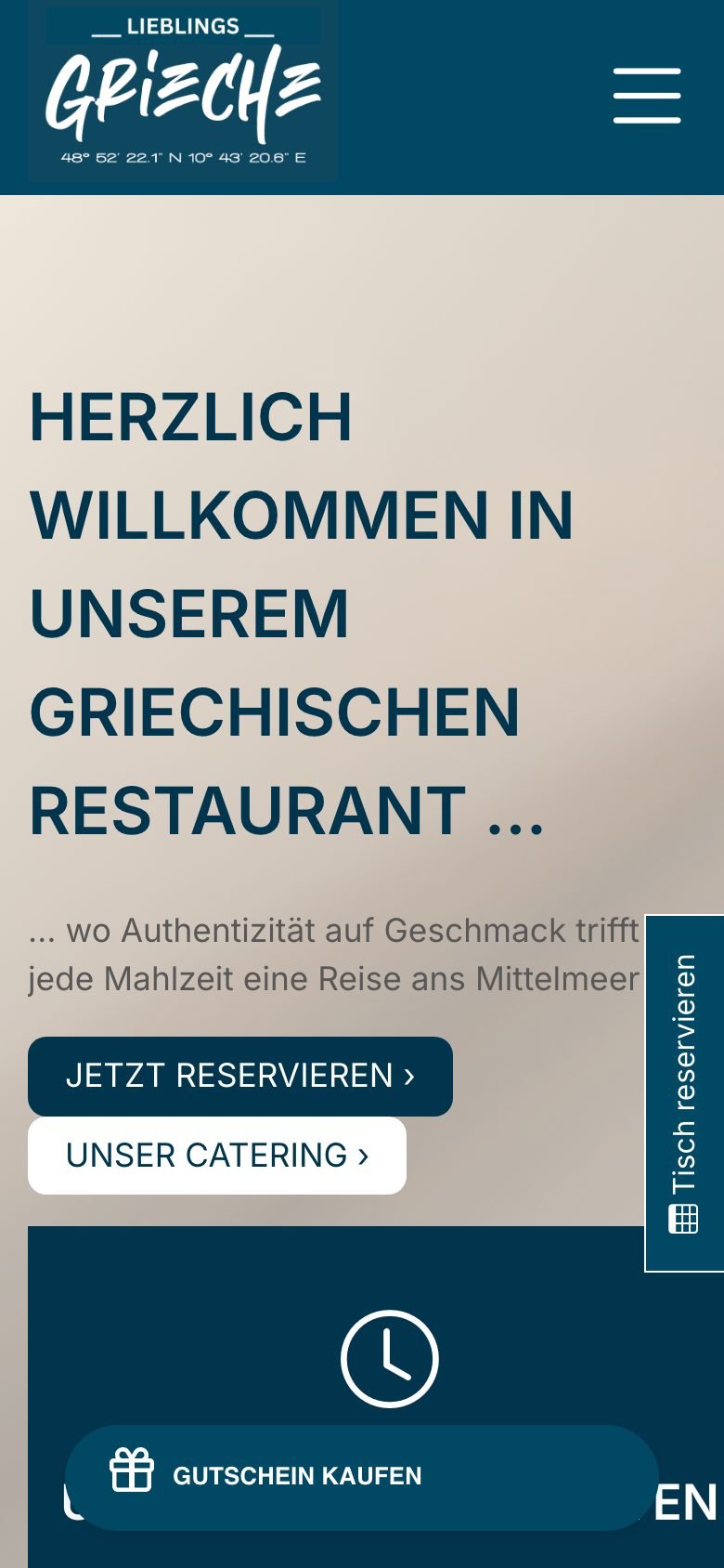 Ansicht am Telefon