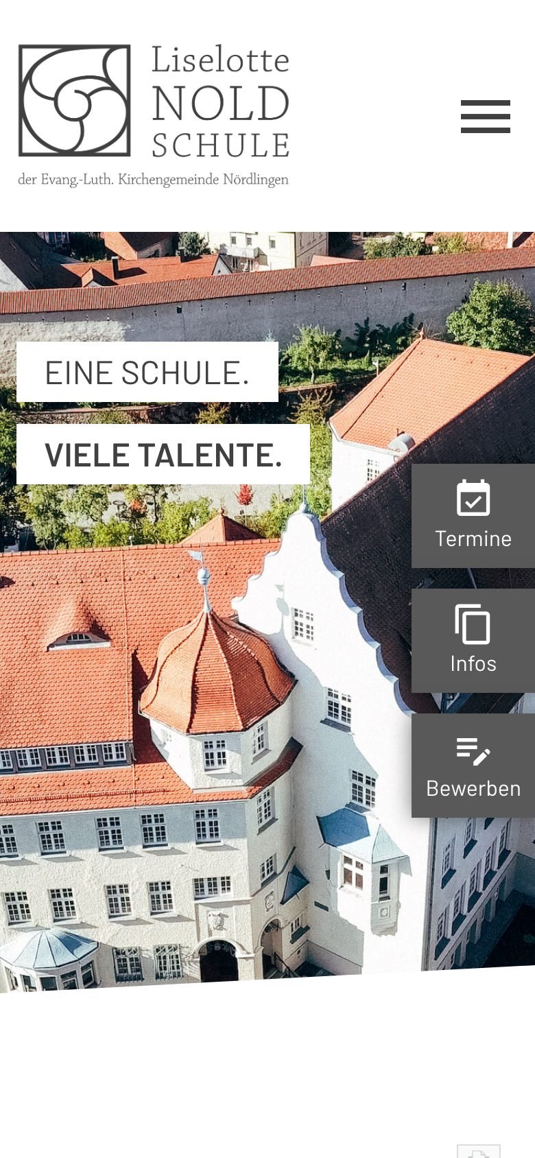 Ansicht am Telefon