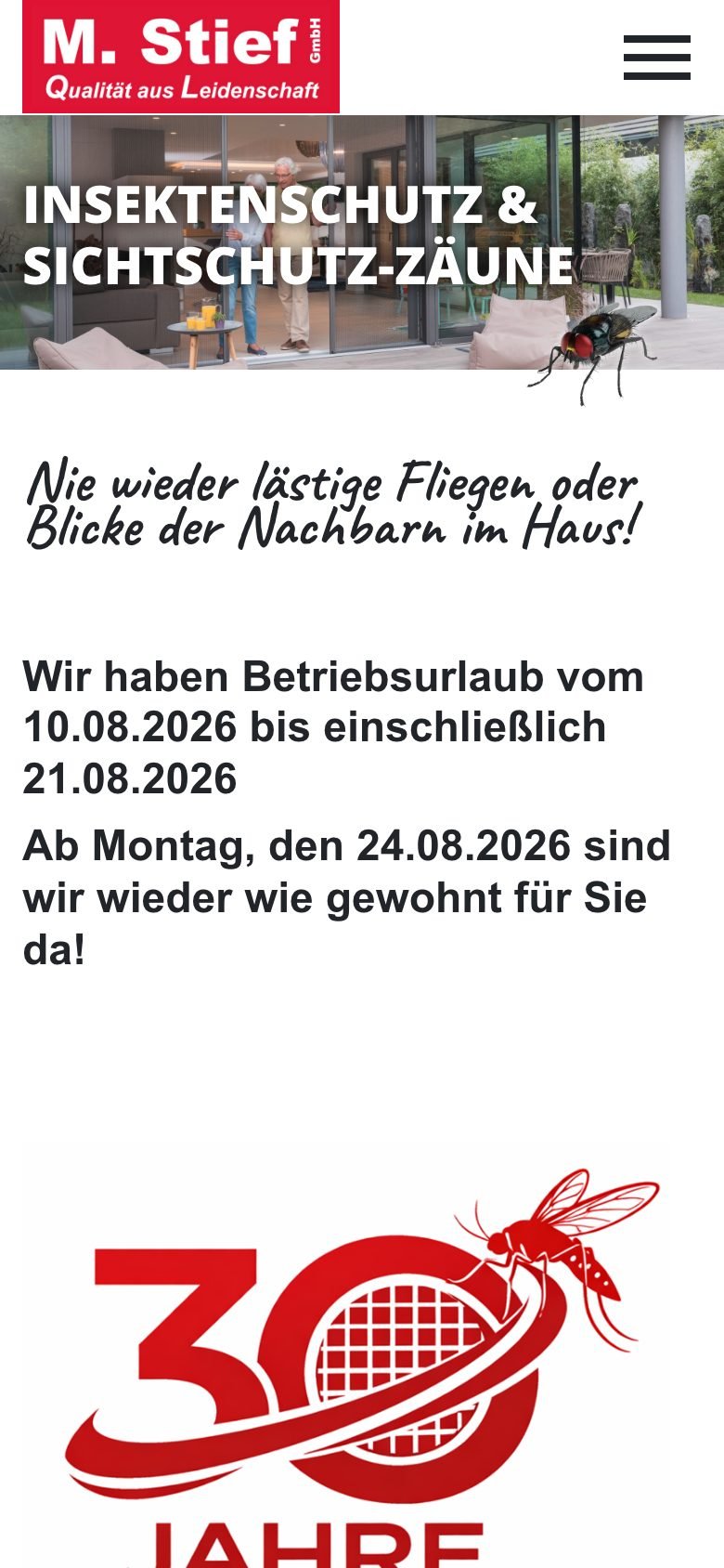 Ansicht am Telefon