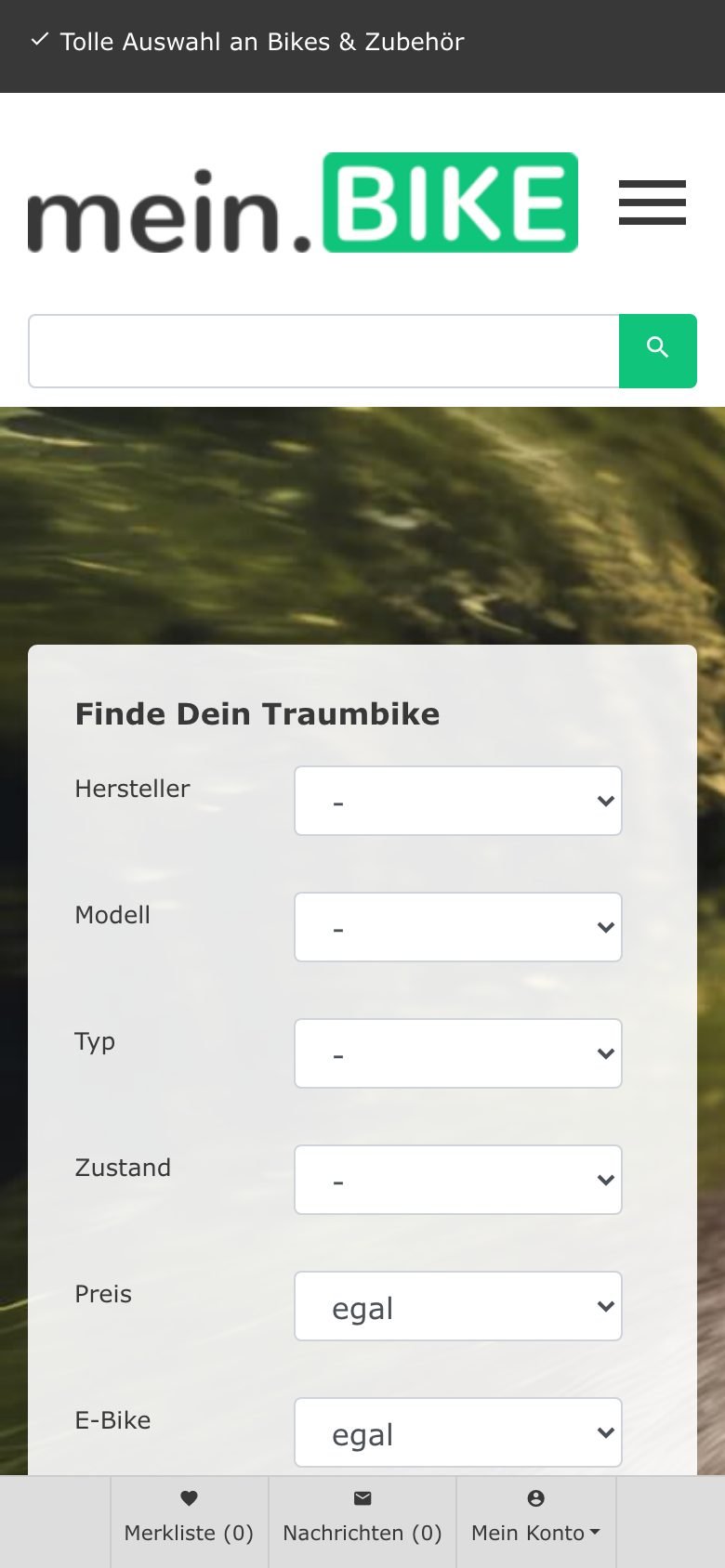 Ansicht am Telefon