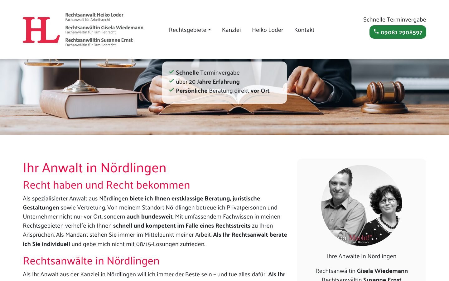 Ansicht am Rechner