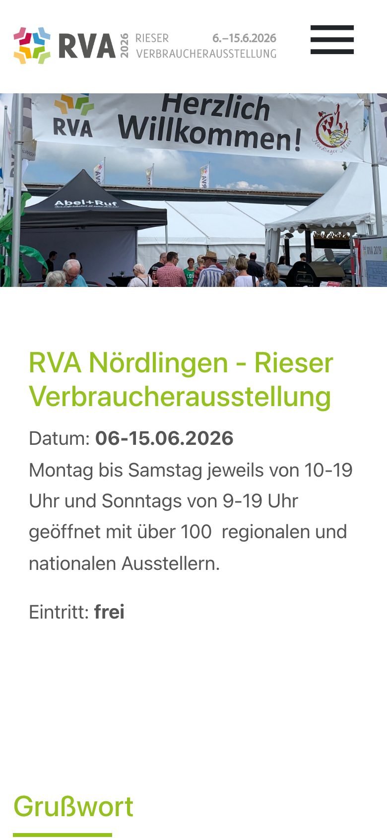 Ansicht am Telefon