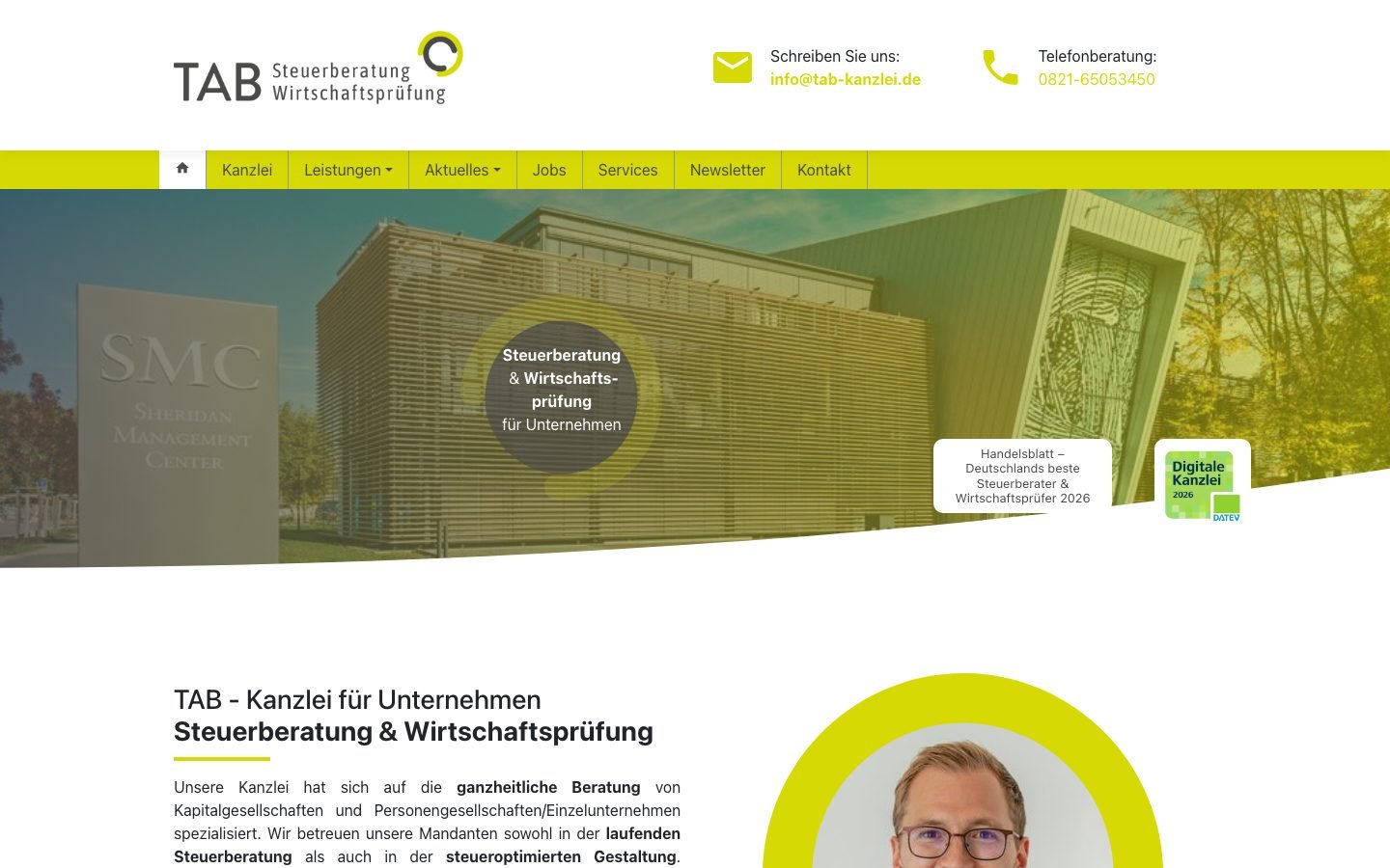 Ansicht am Rechner