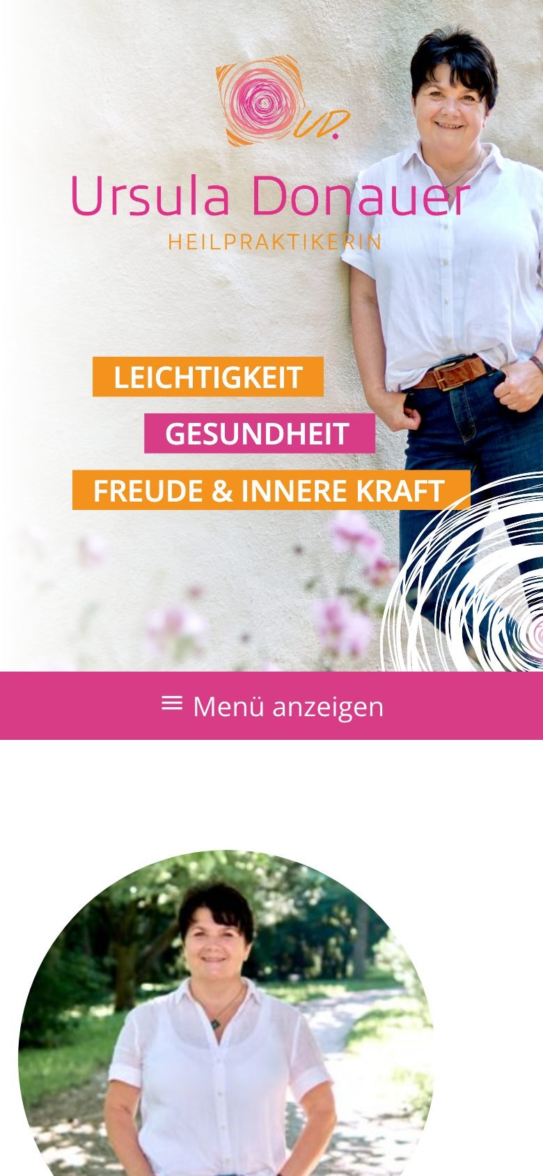 Ansicht am Telefon