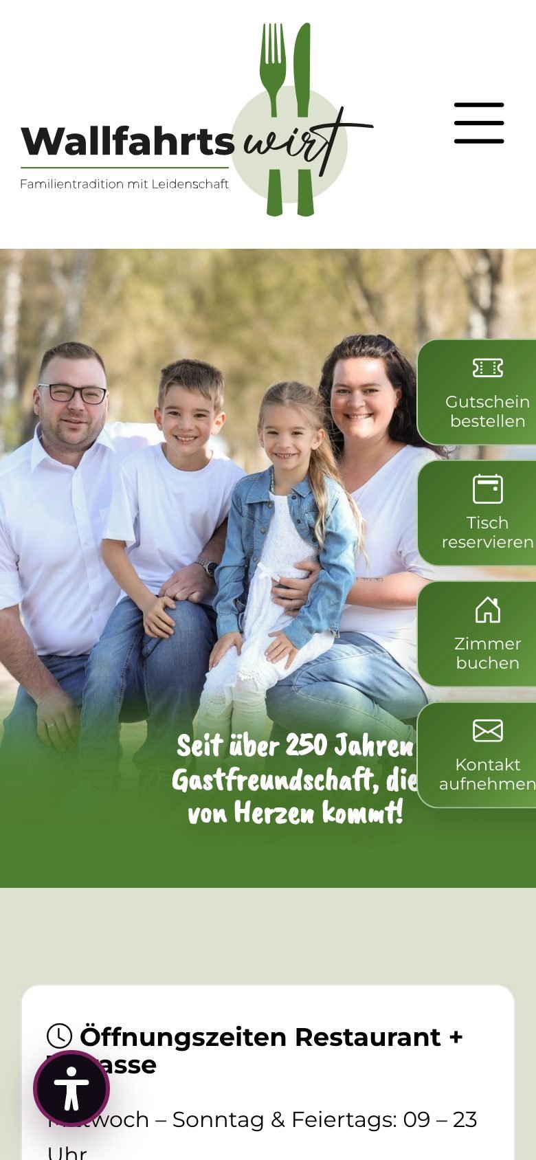 Ansicht am Telefon